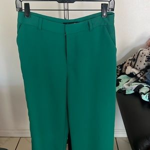Green trousers